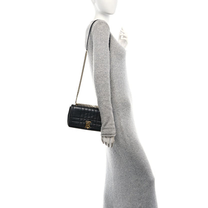 Burberry Lambskin Quilted Small Lola Bag Black 2 of 11