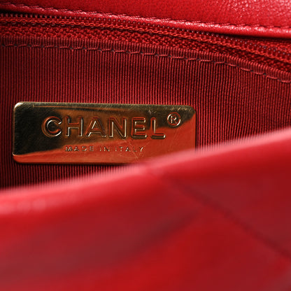 Chanel Lambskin Quilted Medium Chanel 19 Flap Red 6 of 11