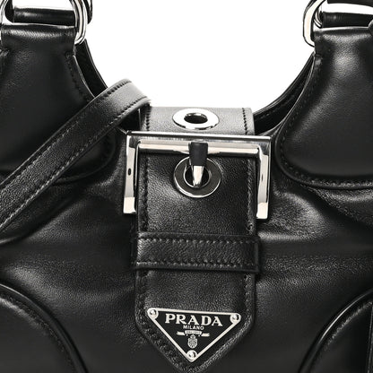 Prada Nappa Soft Padded Re-Edition 2002 Moon Bag Black 7 of 9