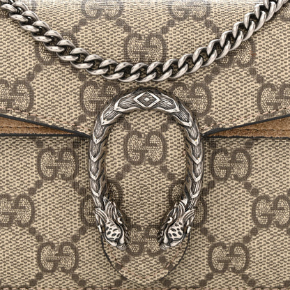 Gucci GG Supreme Monogram Super Mini Dionysus Shoulder Bag Taupe 8 of 10