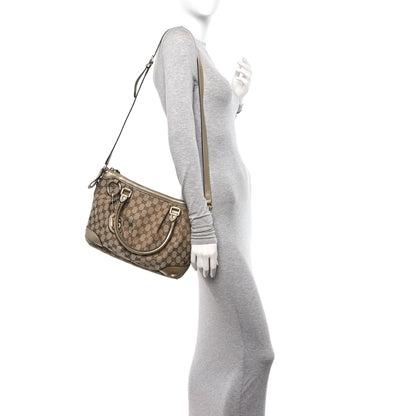Gucci Monogram Medium Sukey Top Handle Bag Golden Beige 2 of 11
