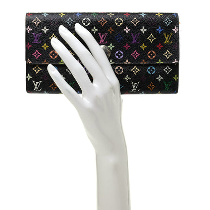 Louis Vuitton Monogram Multicolor Sarah Wallet Black Pistache 2 of 7