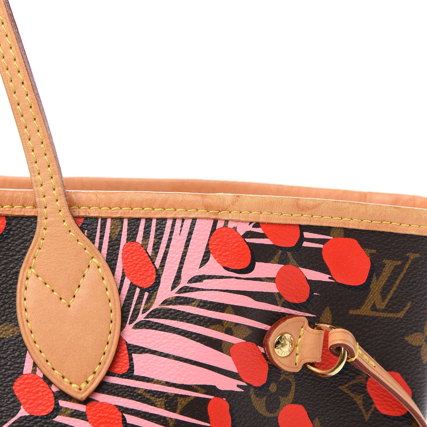 Monogram Jungle Dots Neo Neverfull MM Sugar Pink Poppy