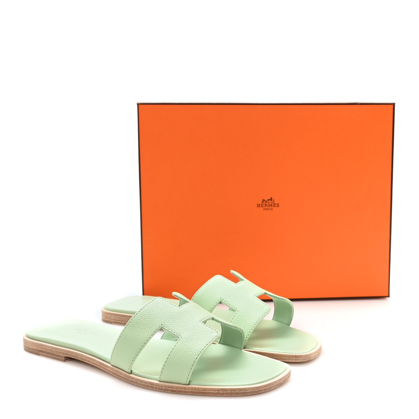 Epsom Oran Sandals 38.5 Vert Jade