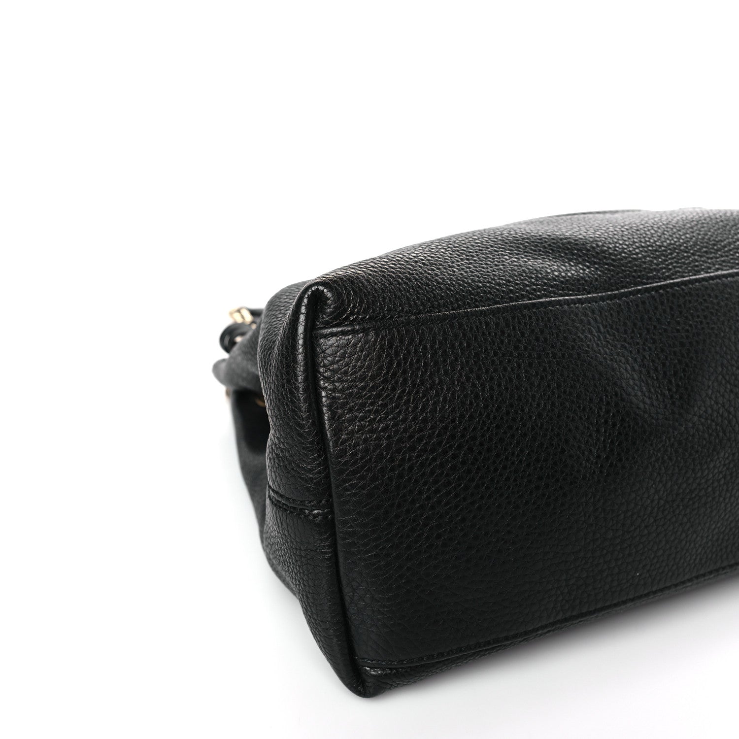 Gucci Pebbled Calfskin Medium Soho Chain Shoulder Bag Black 8 of 9