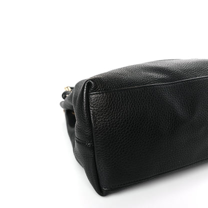 Gucci Pebbled Calfskin Medium Soho Chain Shoulder Bag Black 8 of 9