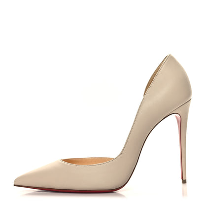 Christian Louboutin Shiny Nappa Iriza 100 Pumps 41 Nude 1 of 7