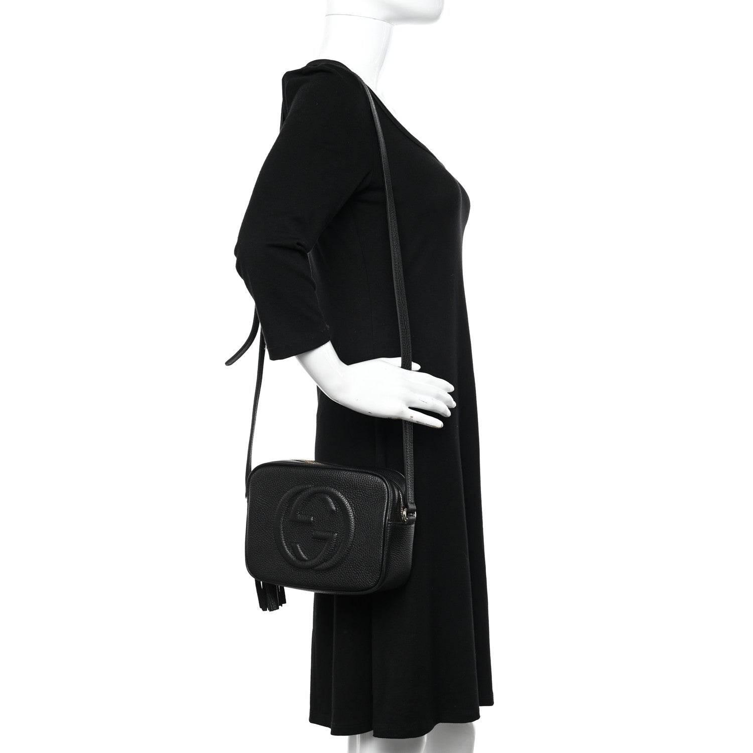 Gucci Pebbled Calfskin Small Soho Disco Bag Black 2 of 10