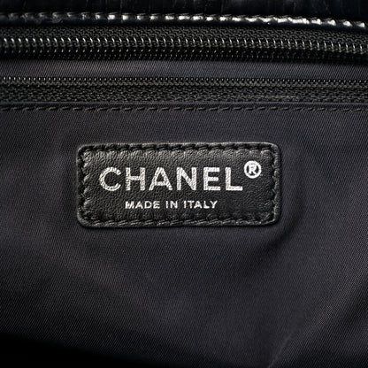 Chanel Vinyl Quilted Large Paris Biarritz Tote Black 6 of 13