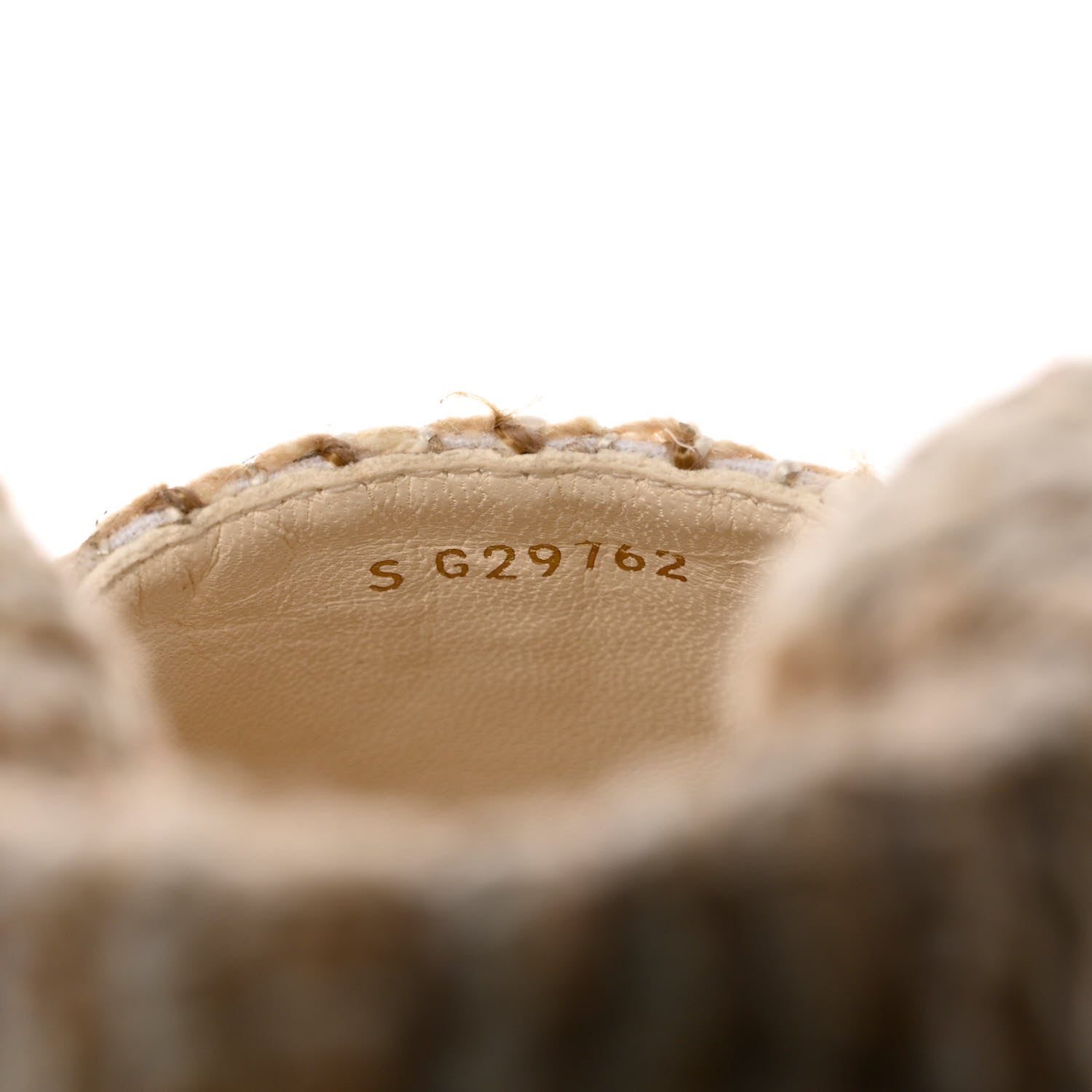 Chanel Tweed Lambskin CC Espadrilles 38 Beige Ivory 6 of 9