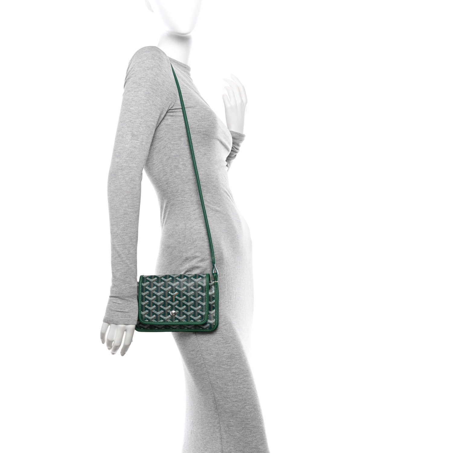 Goyard Goyardine Plumet Wallet Clutch Green 2 of 12