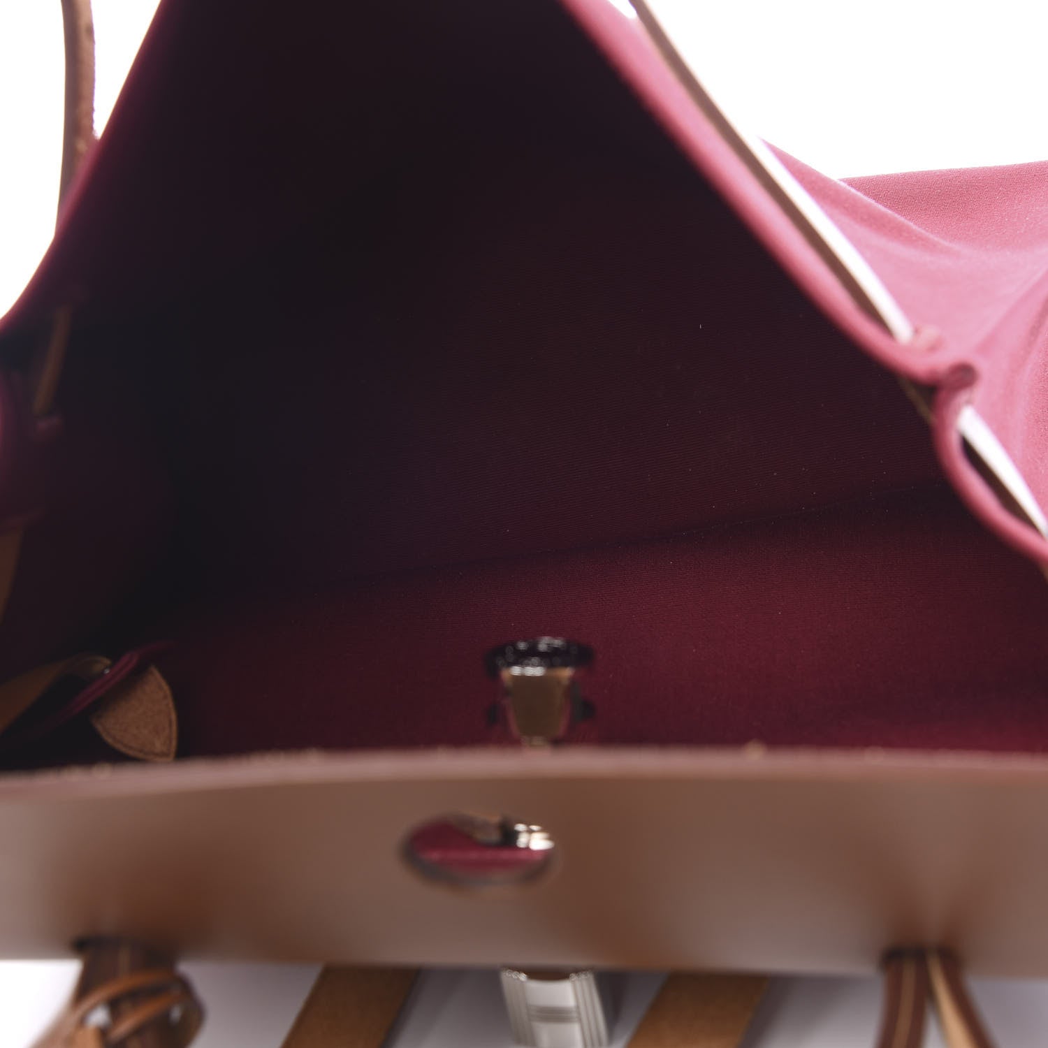Hermes Vache Hunter Toile Herbag Zip 31 PM Rubis 5 of 11