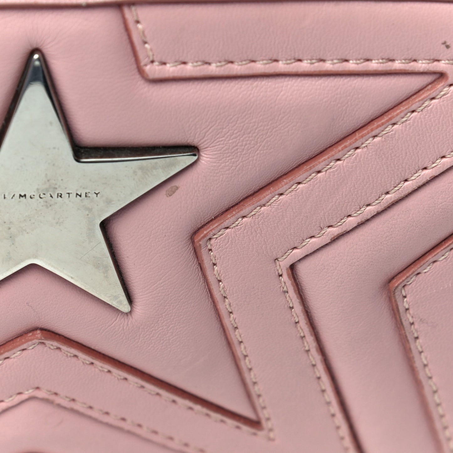 Eco Alter Nappa Star Patch Shoulder Bag Pink