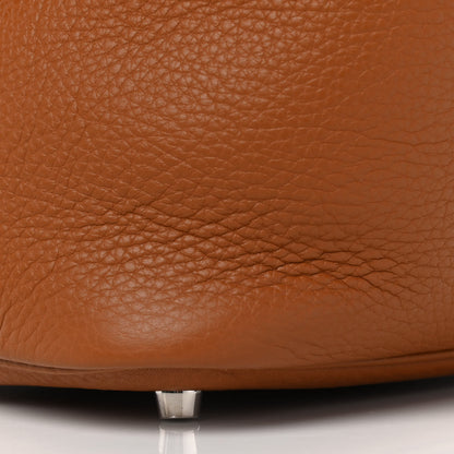Hermes Taurillon Clemence Picotin 22 MM Gold 9 of 9