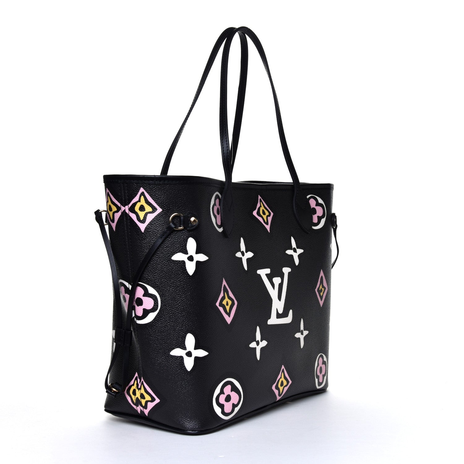 Louis Vuitton Monogram Giant Wild At Heart Neverfull MM Black 3 of 8
