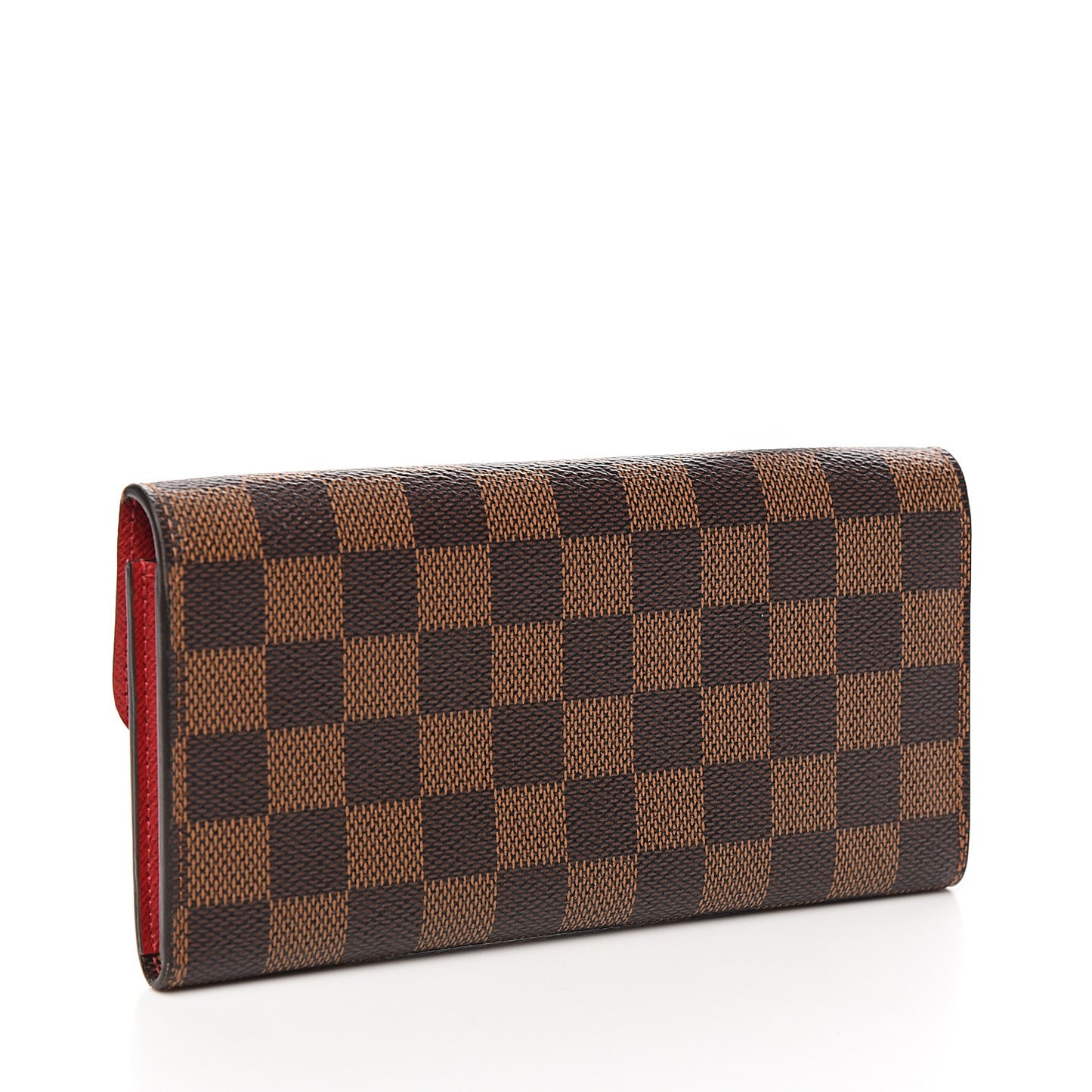 Damier Ebene Emilie Wallet Red