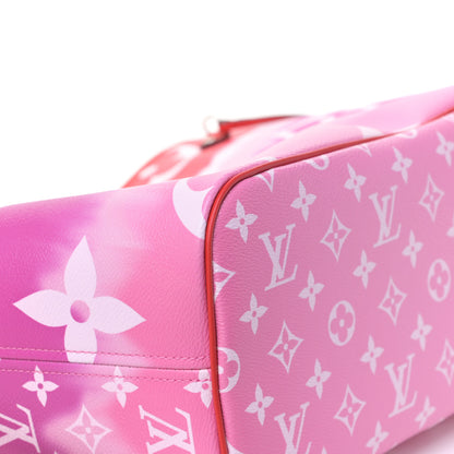 Louis Vuitton Monogram Escale Neverfull MM Rouge 5 of 8