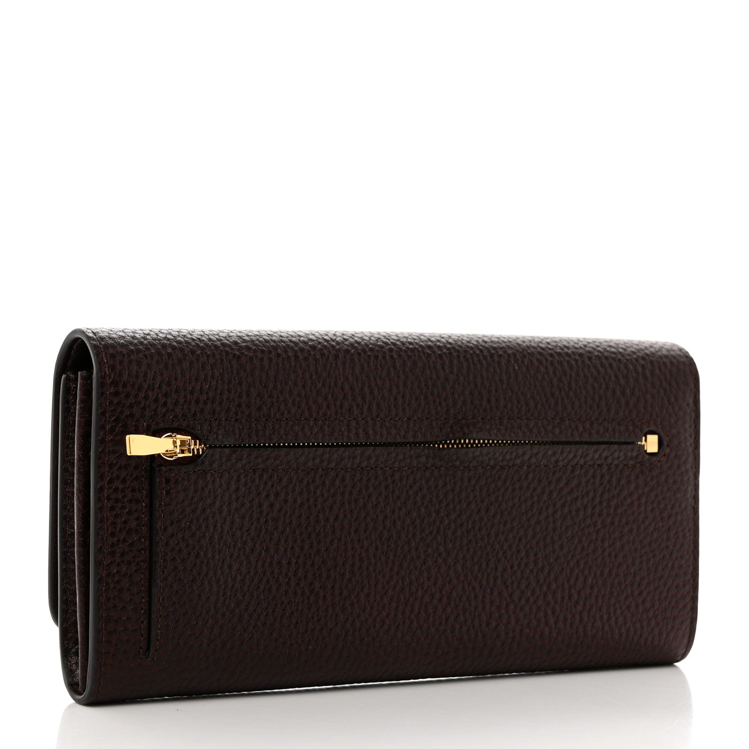 Mulberry Natural Grain Calfskin Continental Wallet Oxblood 3 of 9