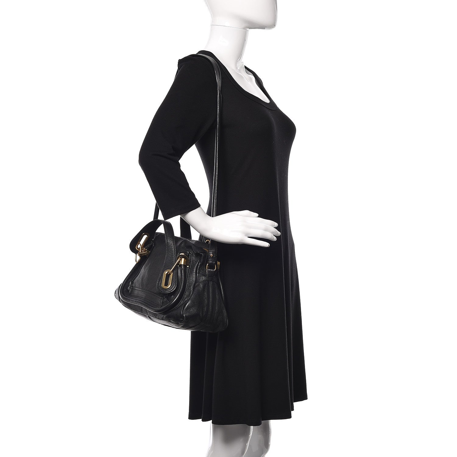 Chloe Calfskin Small Paraty Black 3 of 15