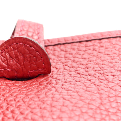 Hermes Taurillon Clemence Evelyne TPM Rouge Casaque 7 of 10