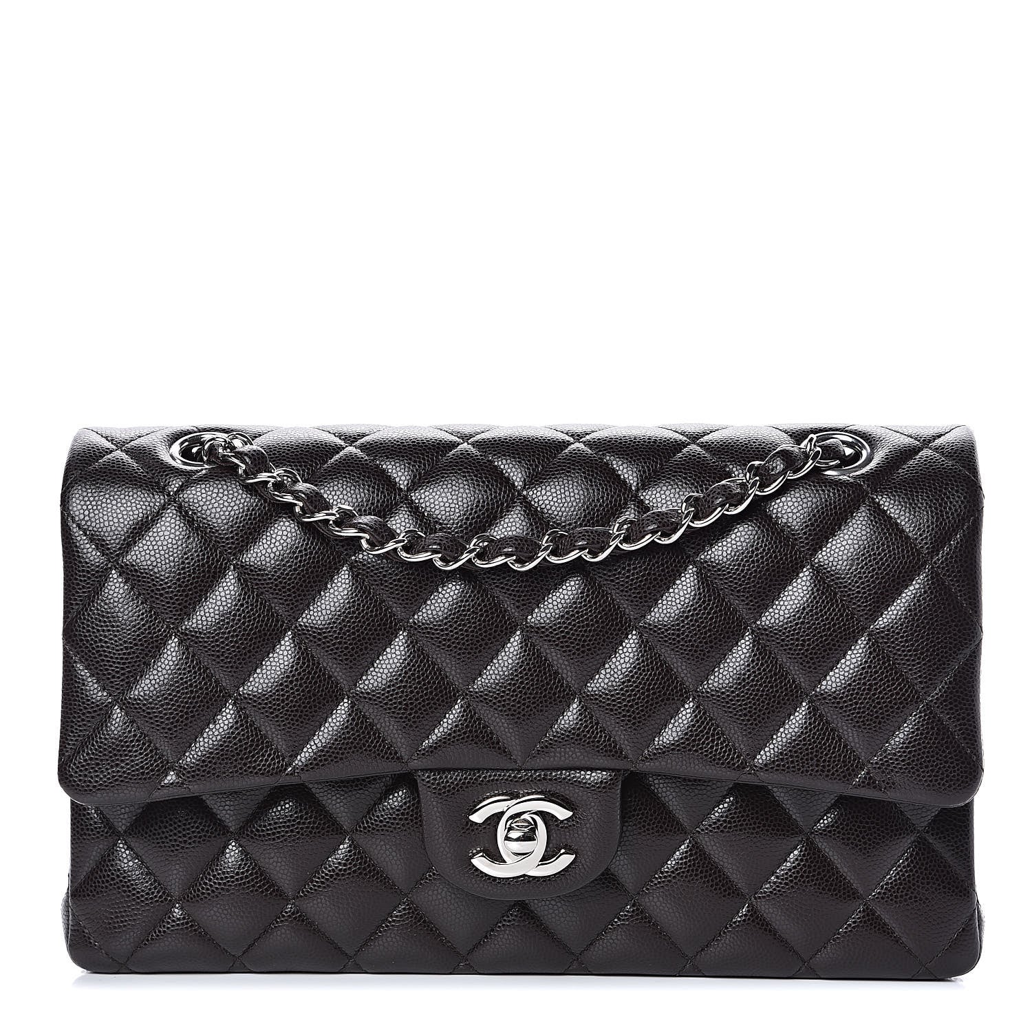 Chanel Caviar Quilted Medium Double Flap Brown 1 of 10