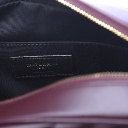 Saint Laurent Calfskin Matelasse Monogram Lou Camera Bag Dark Legion Red 8 of 9