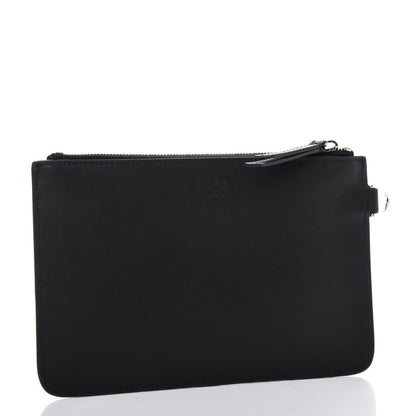 Fendi Vitello Century Vocabulary Love Pouch Black Multicolor 3 of 8