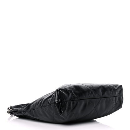 Chanel Shiny Calfskin Quilted Small Chanel 22 Black 5 of 11