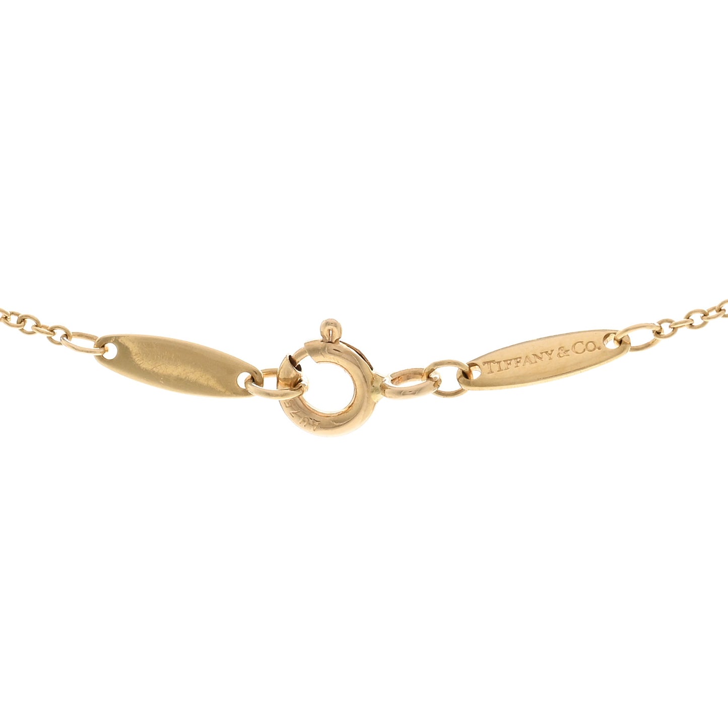 18K Yellow Gold Elsa Peretti Diamonds by the Yard 3 Station Necklace