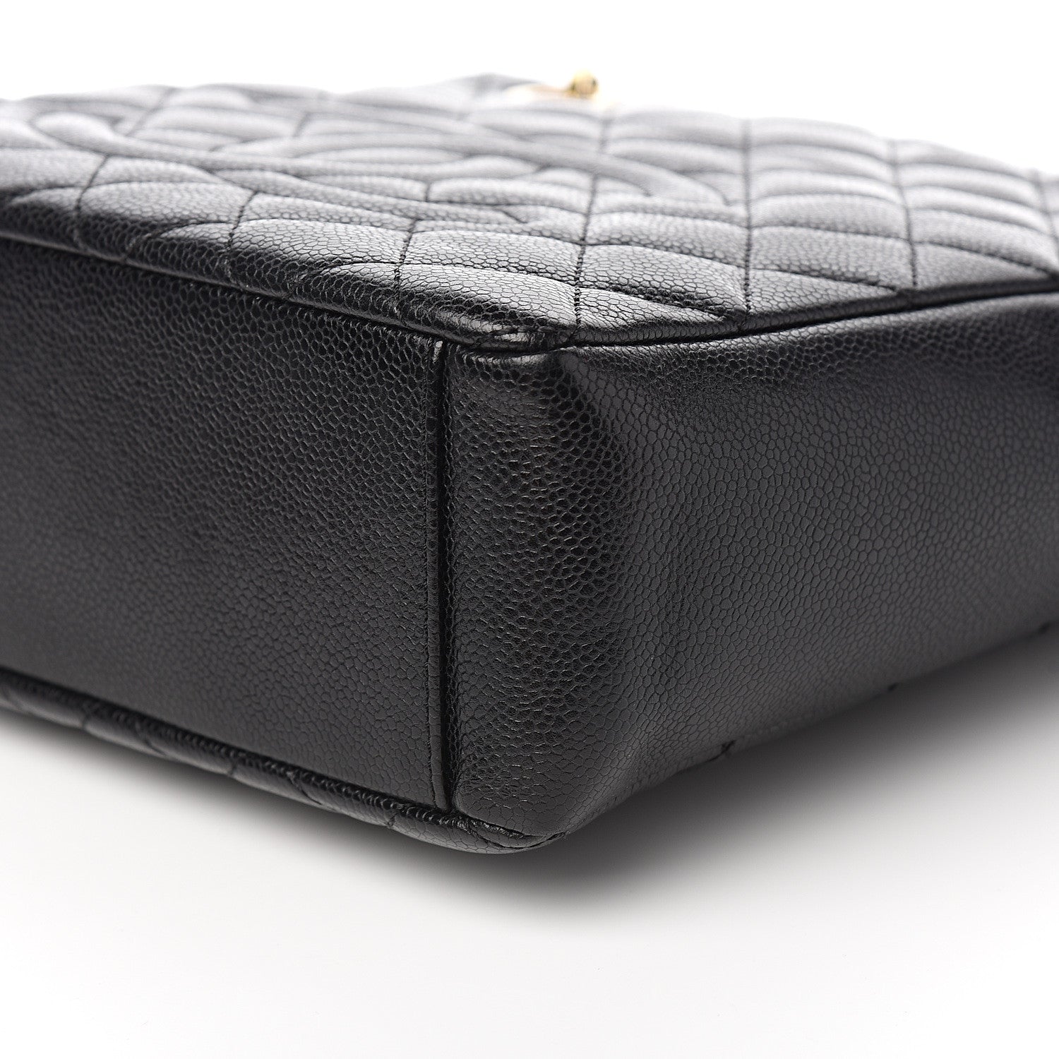 Chanel Caviar Quilted Petit Shopping Tote PST Black 8 of 9