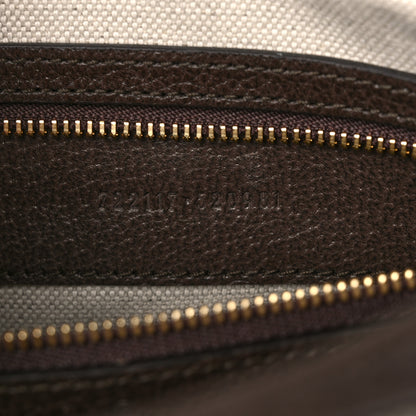 Gucci GG Supreme Monogram Textured Dollar Calfskin Web Studded Mini Ophidia Flap Shoulder Bag Beige Ebony New Acero 7 of 11