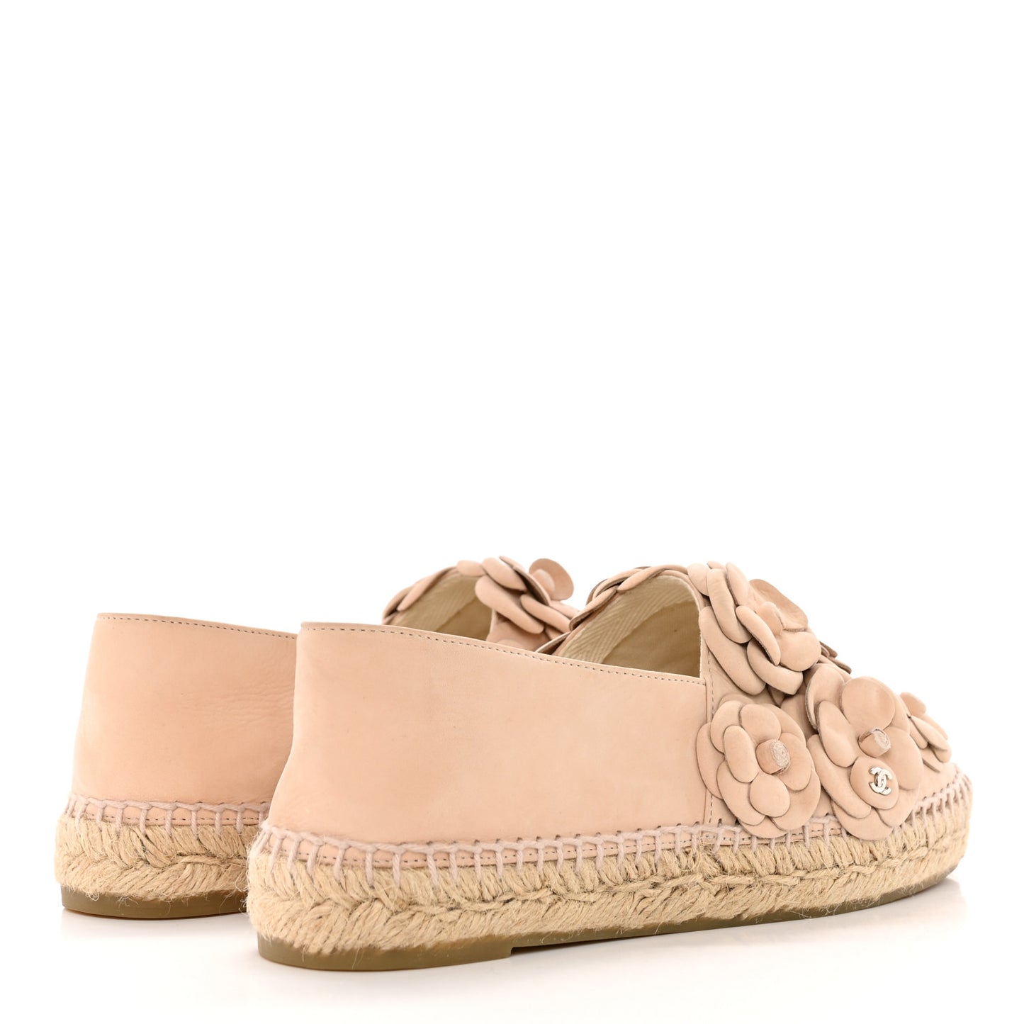 Suede Camellia CC Espadrilles 39 Pink