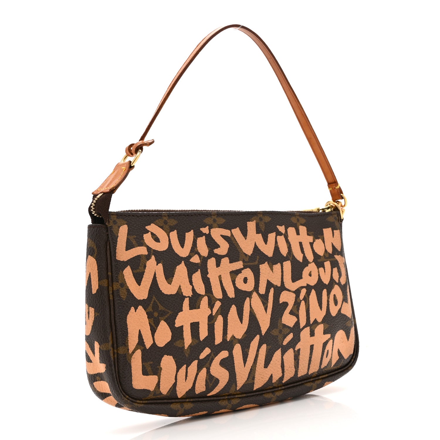 Louis Vuitton Monogram Graffiti Pochette Accessories Peach 3 of 10