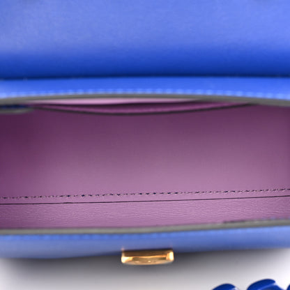 Versace Grained Calfskin Small La Medusa Top Handle Bag Lapis 5 of 9