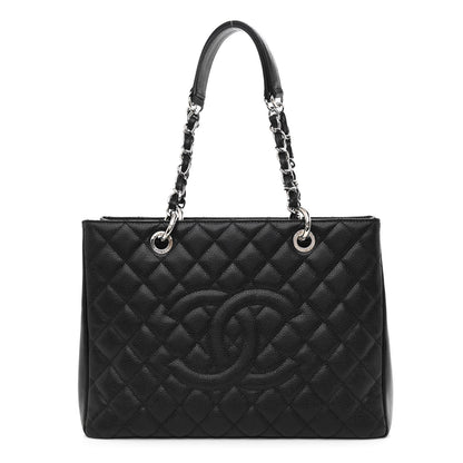Chanel Caviar Quilted Grand Shopping Tote GST Black 1 of 10