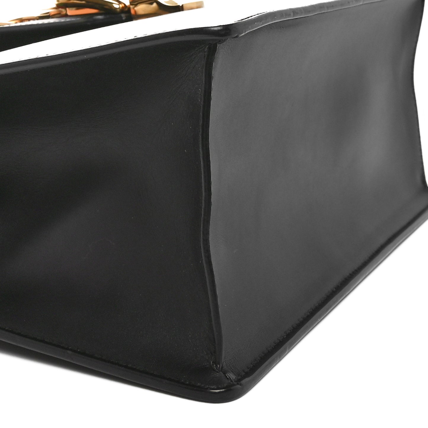 Calfskin Medium Sylvie Top Handle Bag Black