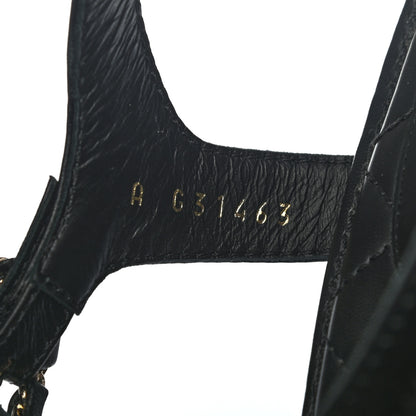 Chanel Lambskin Chain CC Logo Thong Sandals 40.5 Black 8 of 8