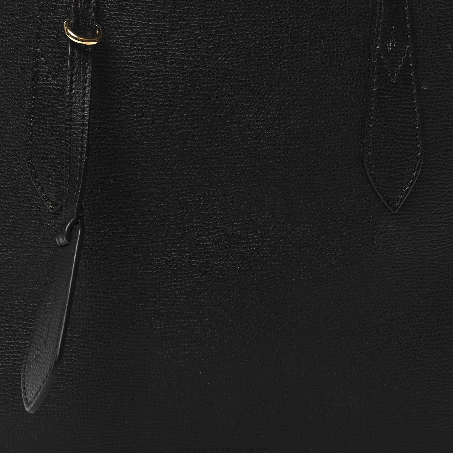 Grainy Calfskin Haymarket Check Small Reversible Tote Black