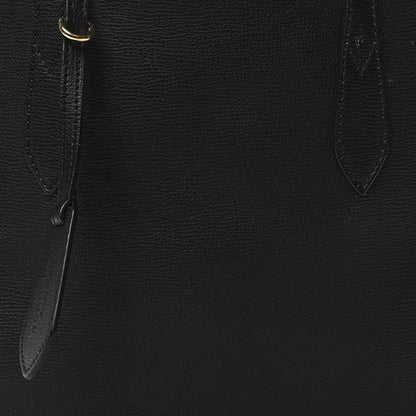 Burberry Grainy Calfskin Haymarket Check Small Reversible Tote Black 12 of 15