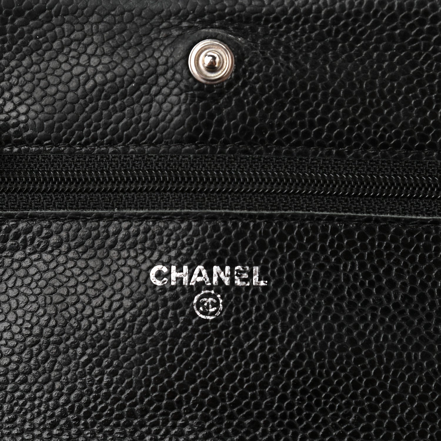 Chanel Caviar Quilted Wallet On Chain WOC Black 6 of 10