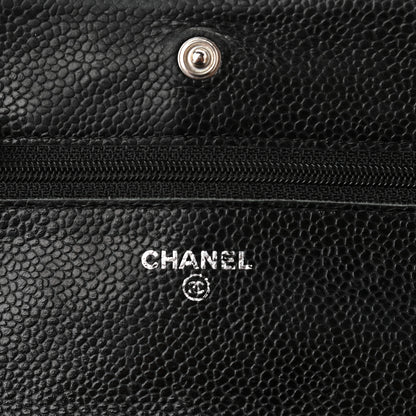 Chanel Caviar Quilted Wallet On Chain WOC Black 6 of 10