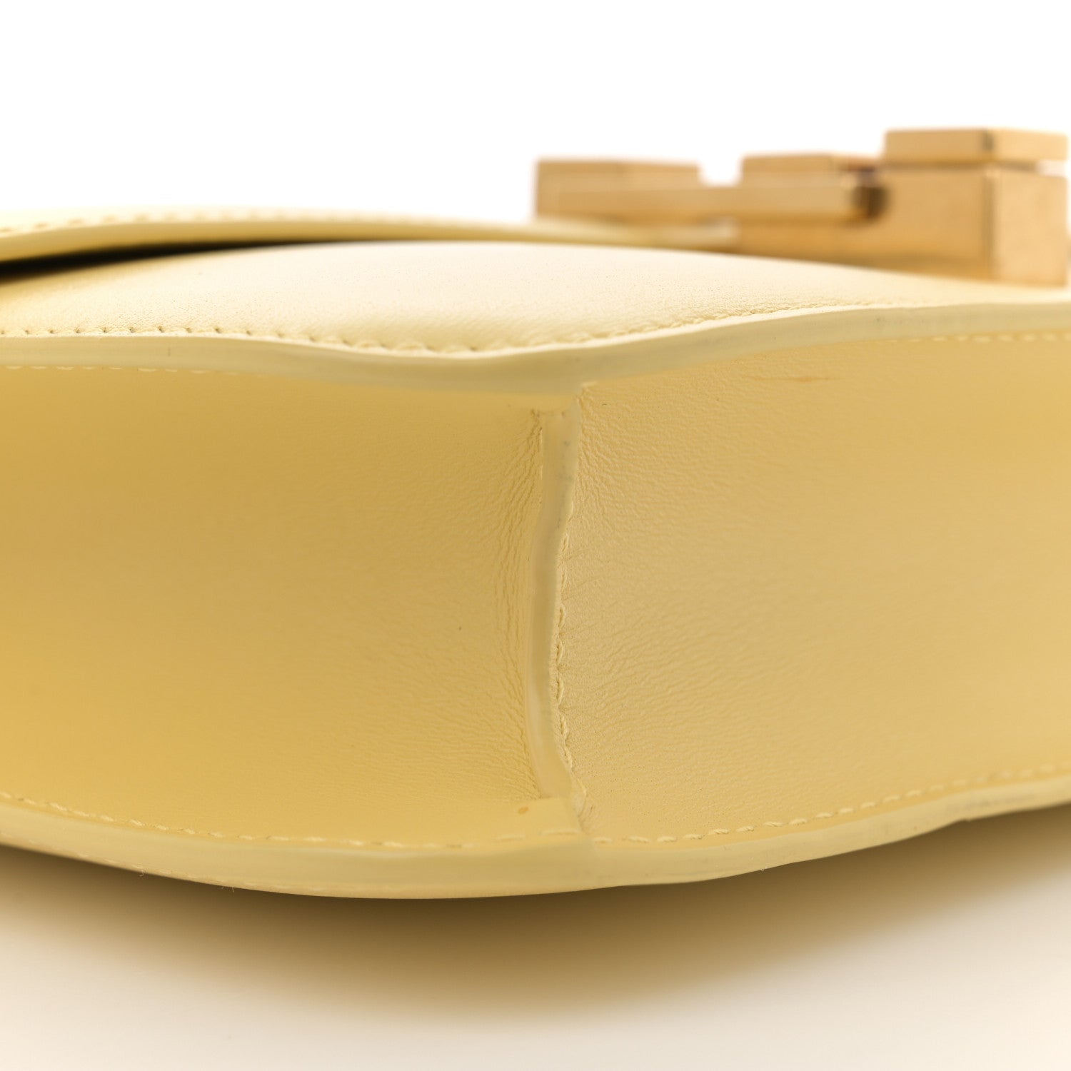 Saint Laurent Smooth Calfskin Carre Satchel Paille 9 of 13