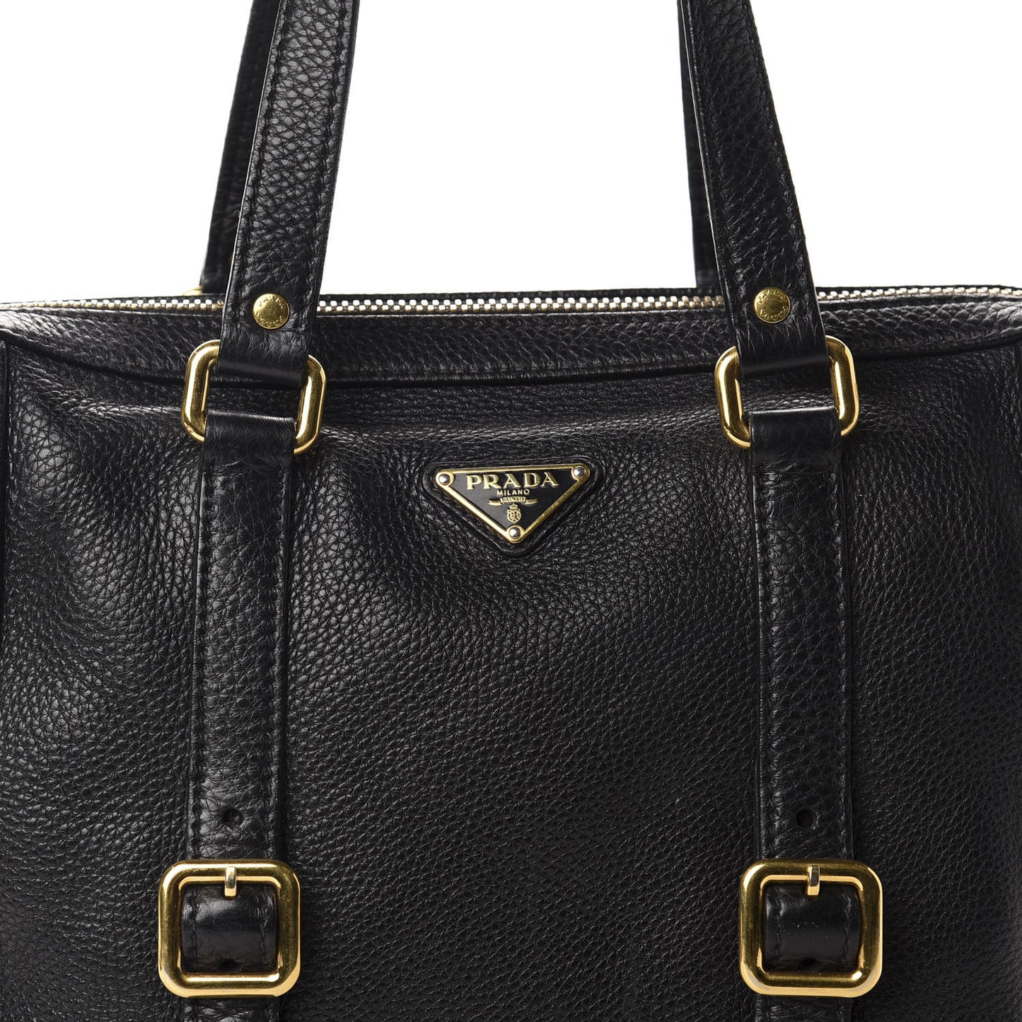 Vitello Daino Satchel Black