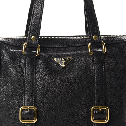 Prada Vitello Daino Satchel Black 16 of 16