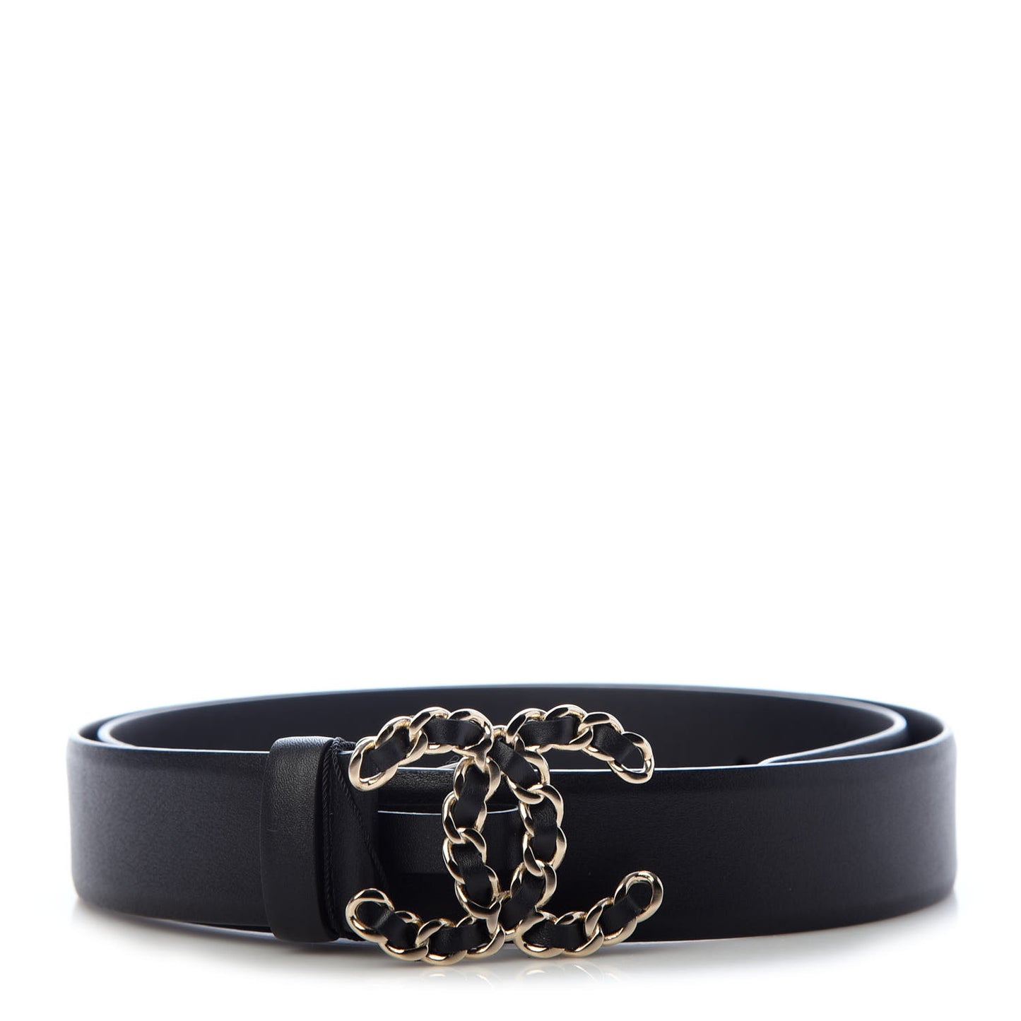 Lambskin CC Chain Belt 84 34 Black