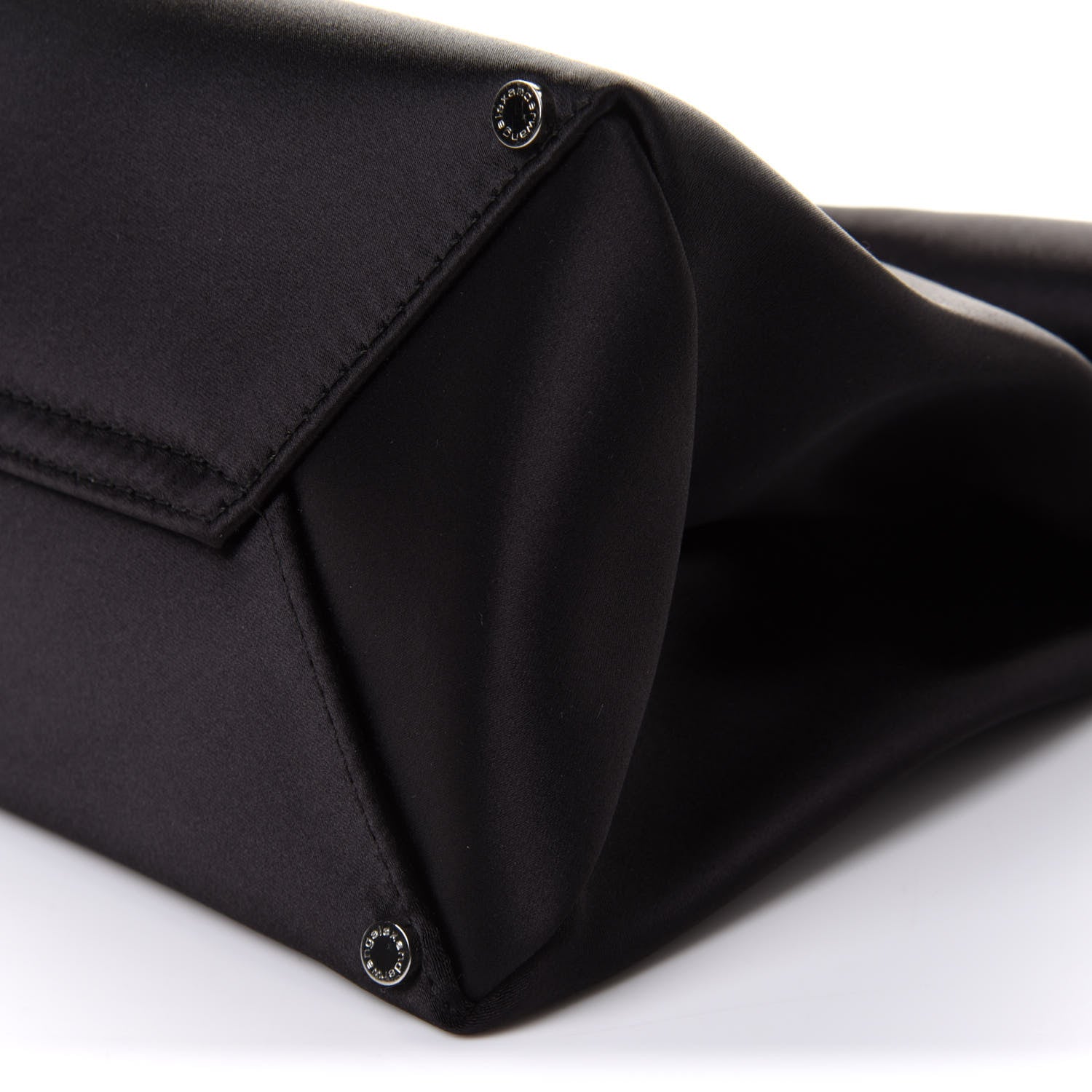 Alexander Wang Satin Lunch Bag Clutch Black 9 of 10