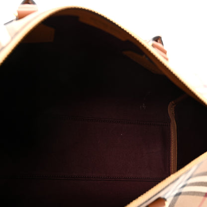 Burberry Horseferry Check Medium Bowling Bag Tan 5 of 9