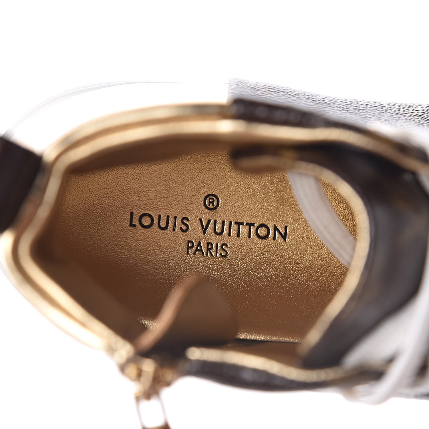 Louis Vuitton Patent Monogram Stellar Sneaker Boots 39 Gold 8 of 9