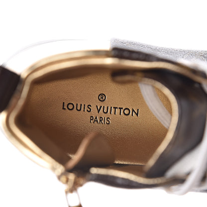 Louis Vuitton Patent Monogram Stellar Sneaker Boots 39 Gold 8 of 9