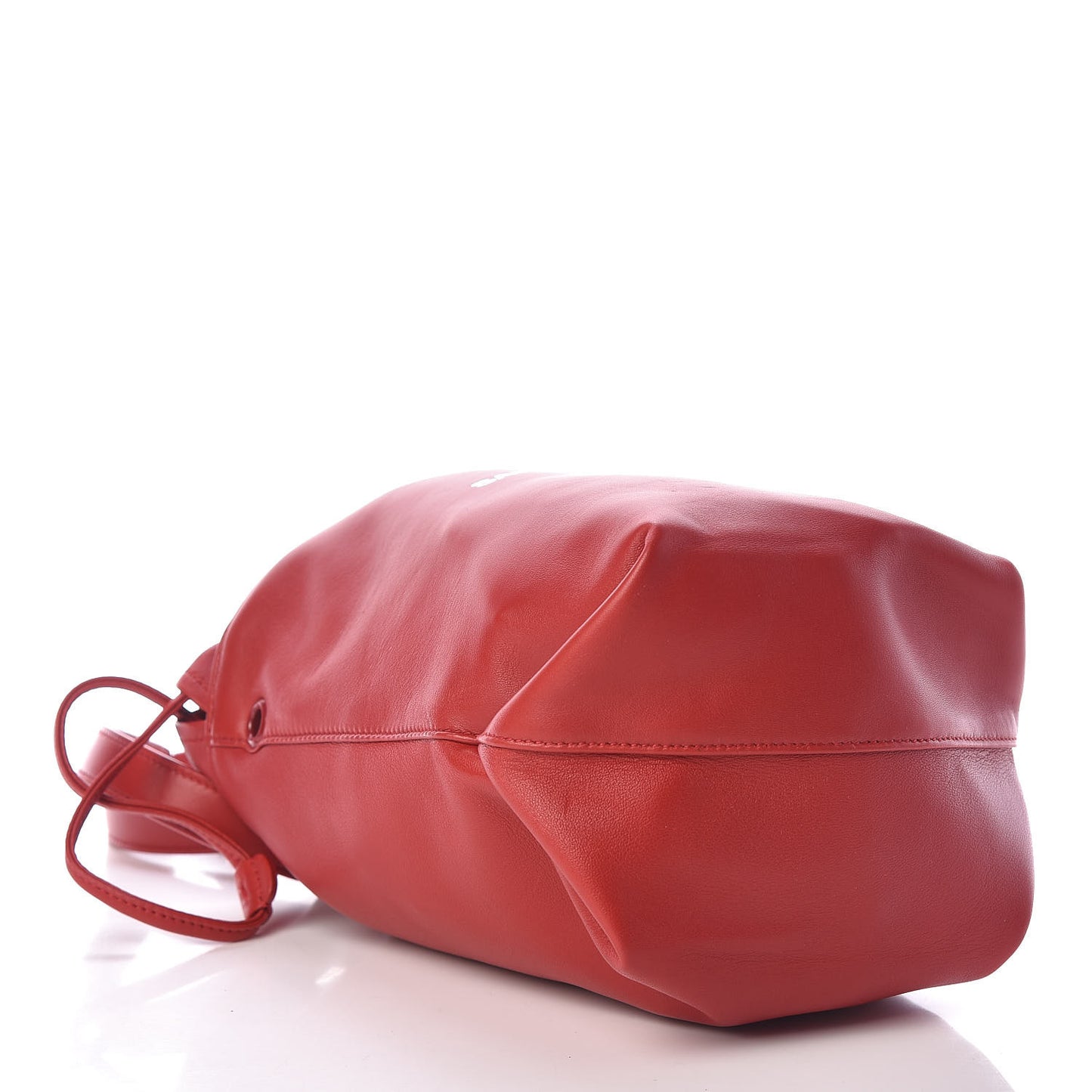 Lambskin Teddy Drawstring Bag Eros Red